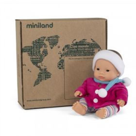 Miniland Asian Girl 21cm with Outfit - Boxed