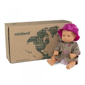 Miniland Caucasian Girl 32cm with Outfit - Boxed