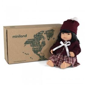 Miniland Asian Girl 38cm with Outfit - Boxed