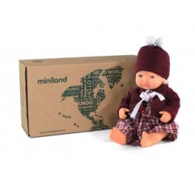 Miniland Caucasian Girl 38cm with Outfit - Boxed