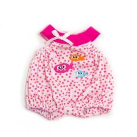 Miniland Clothing Light pink polkadot pyjamas, 32 cm