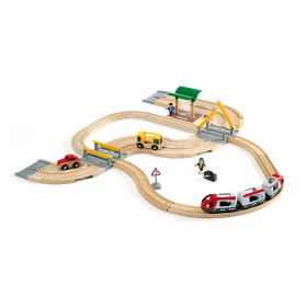 BRIO Set - Rail & Road Travel Set, 33 pieces