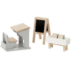 Astrup Wooden School Furniture Doll's House Set