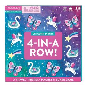 Mudpuppy Unicorn Magic 4-In-A-Row Magnetic Board Game
