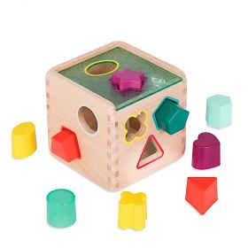 B Toys Wonder Cube, Wooden Shape Sorter