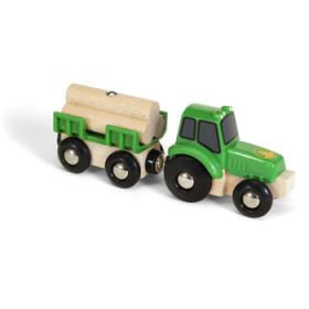 BRIO Vehicle - Farm Tractor with Load, 3 pieces