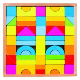 Goki Wooden Rainbow Building blocks