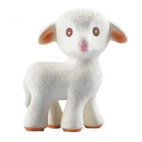 caaOcho Mia the Lamb | Natural rubber teather toy