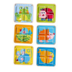 HABA - Cubes Puzzle Garden Animals