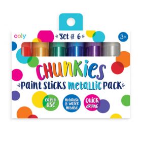 Ooly Chunkie Paint Stick Metallic set of 6