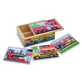 Melissa and Doug Vehicles Jigsaw Puzzles In A Box