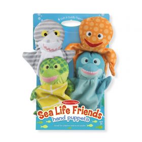 Melissa and Doug Hand Animal Puppets – Sealife Set of 4