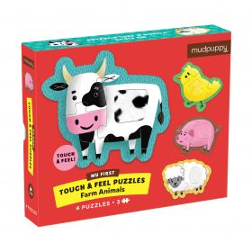 Mudpuppy Touch & Feel Puzzle - Farm Animals