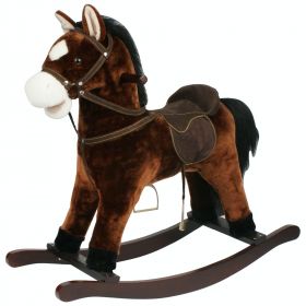 Brown Rocking Horse with Reigns