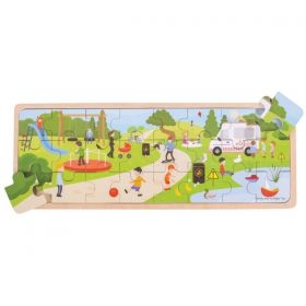In The Park Wooden Puzzle 24 Pieces