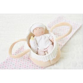 Baby Doll with Carry Cot, Bottle & Blanket