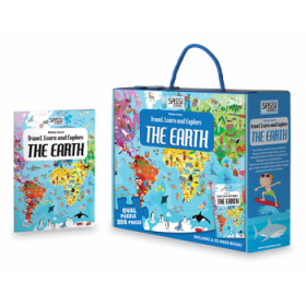 Travel Learn and Explore Puzzle & Book Set - The Earth