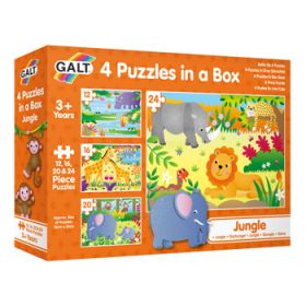 Galt - 4 Puzzles in a Box - Jungle