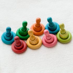 QToys Rainbow People Cups and Rings