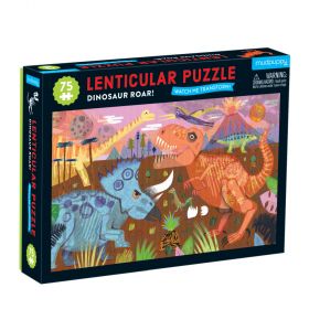 Mudpuppy 75 Pc Puzzle Lenticular Dinosaur