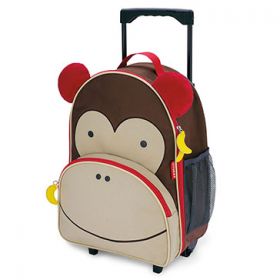 Skip Hop Zoo Kids Rolling Luggage - Monkey