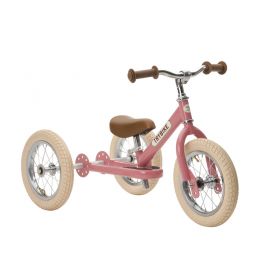 Trybike Steel Pink Vintage,Chrome Parts & Creme Tyres